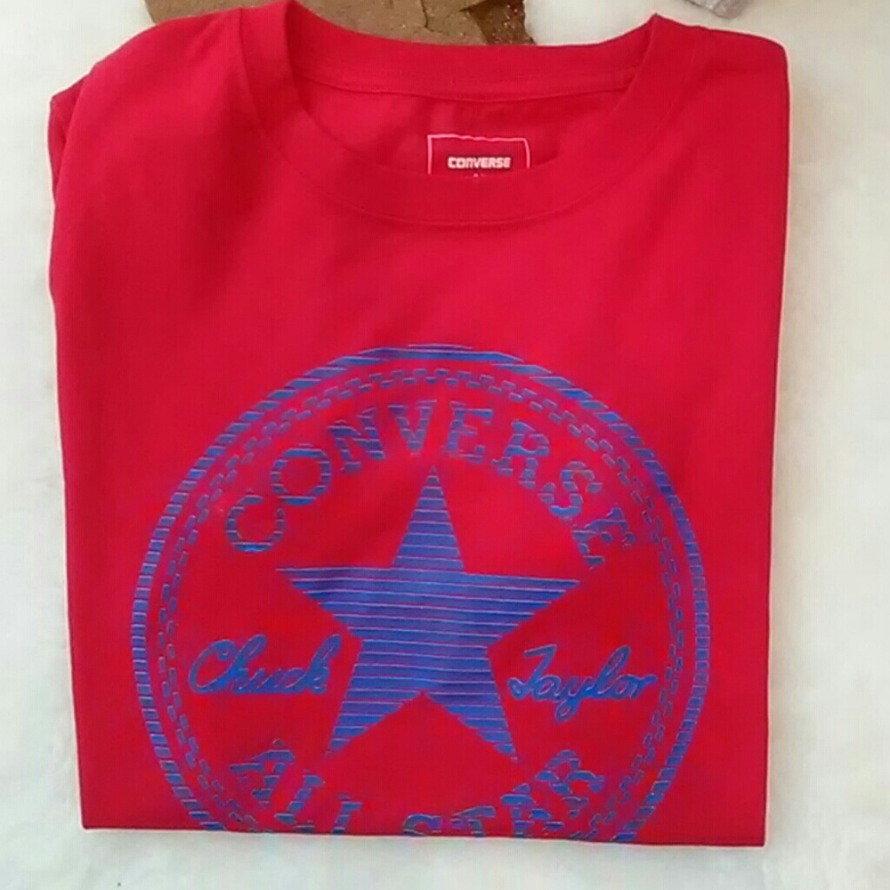 Boys red converse t-shirt
